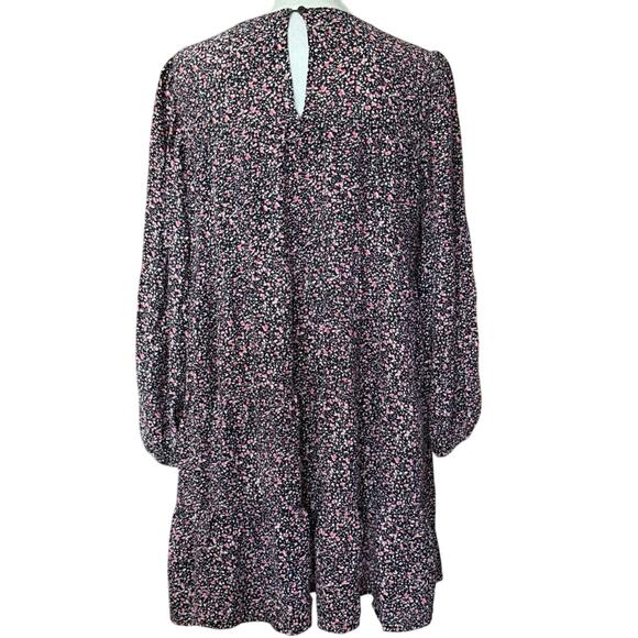 Zara ditsy floral tiered boho babydoll mini dress oversized layer tiers M medium - Picture 6 of 7